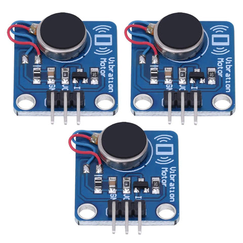 3 Pack DC 5V 9000 RPM Dope Vibration Module For DIY Projects PWM Controlled Industrial Vibe Motor Shock Vibration Motor For Electric Machines And Robotics Applications, blue PCB modules