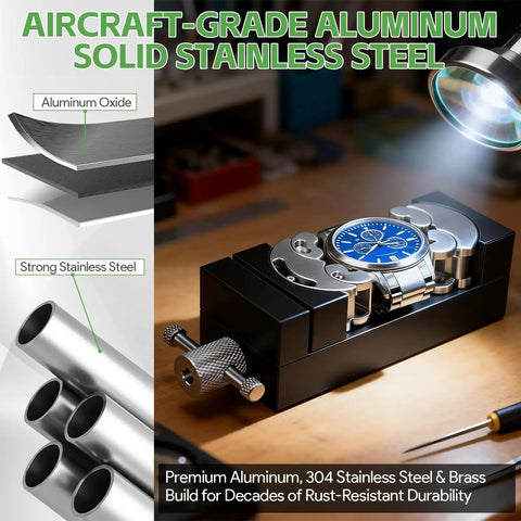 Mini Fractal Vise Clamp Aluminum Table Clamp 0 To 2.44 Inch Adjustable With Flat Jaw And Self Adjusting Fractal Jaw For Irregular Shapes Perfect For Diyers And Makers On Small Projects on workbench