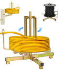 Foldable Wire Spool Rack With Pro Grade Heavy Duty Cable Dispenser Wall Or Floor Mount Ideal For Romex Wires On Job Sites