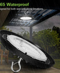 200W UFO LED High Bay Light With 26,000 Lm Output And 5000K Daylight, Wet Location IP65 waterproof in outdoor setting