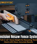 Universal 24 Inch Straight Edge Clamp And 16 Inch By Three And A Half Inch Band Saw Fence for Bandsaw Tables and Drill Presses