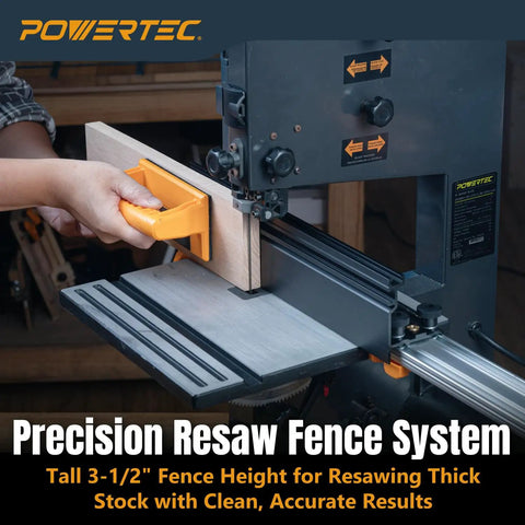 Universal 24 Inch Straight Edge Clamp And 16 Inch By Three And A Half Inch Band Saw Fence for Bandsaw Tables and Drill Presses
