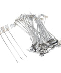 Aluminum Slatwall Slot Board Hooks 20cm 3.3mm Heavy Duty Display Hangers 50 Pack For Home Garage Store Shelving And Retail Organization