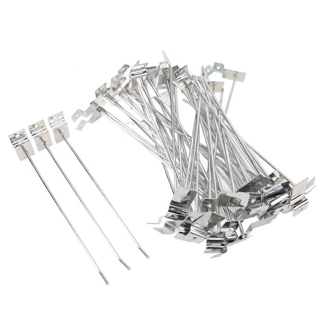 Aluminum Slatwall Slot Board Hooks 20cm 3.3mm Heavy Duty Display Hangers 50 Pack For Home Garage Store Shelving And Retail Organization