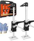 Upgrade Your Kitchen Vibes With This Heavy Duty Cabinet Door Holder, featuring adjustable arms and load capacity, with gloves included.