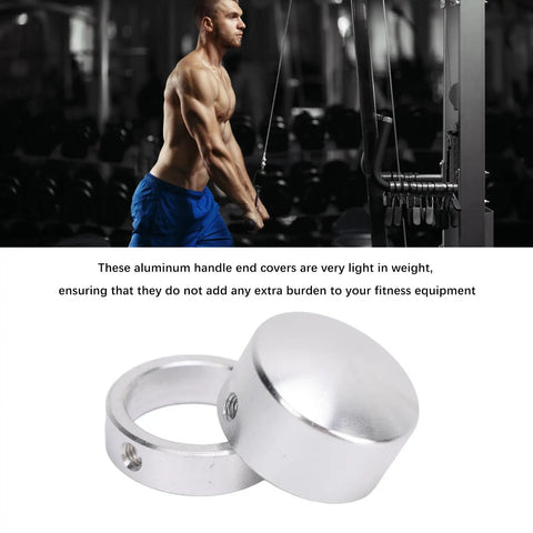 Rock Solid One Inch Aluminum Handle End Covers For Gym Fitness Equipment Lightweight Wear Resistant Fitment Kits For Heavy Duty Strength Training Rack Accessories Easy Install Beef Up Your Rig