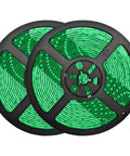 Green LED Strip Lights 32.8Ft Waterproof IP65 Dimmable SMD2835 600 LEDs 12V Cuttable Tape, two rolls on reels