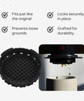 Universal Coffee Press Filter Cap Replacement For Compact Models That Seal Tight No Fuss BPA-Free Food-Grade Plastic Accessory