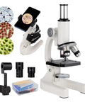 Monocular Compound Microscope For Adults And Students With 200X To 5000X Magnification Includes Slides Kit And Phone Adapter