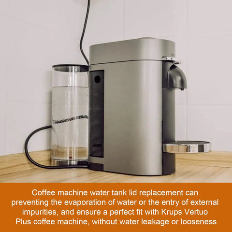 Water Tank Lid Cover Replacement For Vertuo Plus Coffee Machines Fits Krups Vertuo Plus XN900810 XN900T10 Series No Fuss Easy Fit Replacement Lid For Vertuo Parts Keeps Your Tank Sealed And Ready For The Brew on coffee machine
