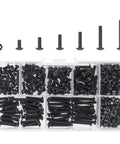 360 Piece M3 Hex Button Head Bolts Set, Pro Grade 10.9 Alloy Steel Screws Nuts Kit with Hex Wrench in 6mm to 20mm sizes