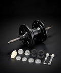 1 Set E-Bike Hub Motor Axle Kit With Front Lock Nut, Lock Washer And Nut Cover For 12mm Shaft displayed with components