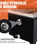 Electric Hydraulic Pump Power Pack Single Acting 110V 120V 10000 PSI Two Stage Unit oil injection hole detail