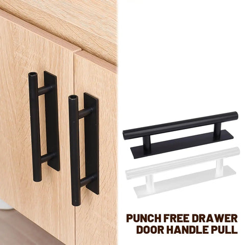 Self Stick Push Pull Cabinet Handles Hidden Pulls Instant Install Cabinets Doors Wardrobes And Drawers Plastic No Drill Required Corrosion Resistant Smooth Feel Easy Peel And Stick Adhesive Rounded Ergonomic Design Black on wood cabinet doors