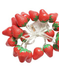 Warm Strawberry String Lights 10 Foot With 20 LEDs Battery Powered for indoor outdoor decor