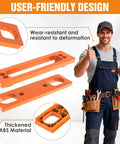 Heavy Duty 6 Inch Hidden Door Hinge Jig Delivers Dead On Alignment For Concealed Cabinet Hinges showing thickened ABS material design.