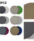 30 Pcs 5 Inch Wet Dry Sandpaper Discs Super Silicon Carbide Assortment For Auto Paint Correction assorted grits ranging from 1000 to 7000.