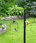 Outdoor Bird Swing With Metal Frame And Wooden Dowel Perch For Finches And Hummingbirds, Rust Resistant Durable Two Pack, Easy Setup