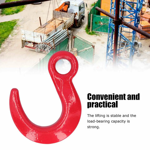 2 Pack Large Opening Lifting Hooks Built Tough For 6500 Lbs Load Bearing Beefy Alloy Steel Crane Hooks in industrial use