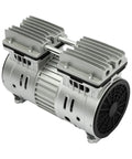 Hassle Free Shop Grade Air Compressor Pump Head With Pure Copper Motor Twin Cylinder 3Hp side view showing dual cooling fins and durable design.