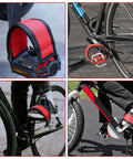 One Pair Adjustable Bike Pedal Straps For Extra Grip And Comfort Anti Slip Nylon Foot Clips With Double Adhesive Straps Heavy Duty