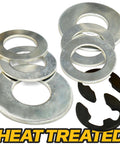 4 Pack HD Switch Front Wheel Bushing To Bearing Conversion Kit washers and clips, heat treated hardware.