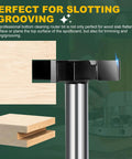 CNC Spoilboard Surfacing Router Bit With One Half Inch Shank And Two Inch Cutting Diameter, Four Wing Design For Fast Slab Flattening And Planing In Woodworking, Shop Grade Router Bit For Precise Level Surfaces close-up view