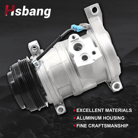 AC Compressor With Clutch Kit For Chevy Silverado Tahoe Suburban Sierra Yukon 1500 Trucks with aluminum housing and fine craftsmanship.