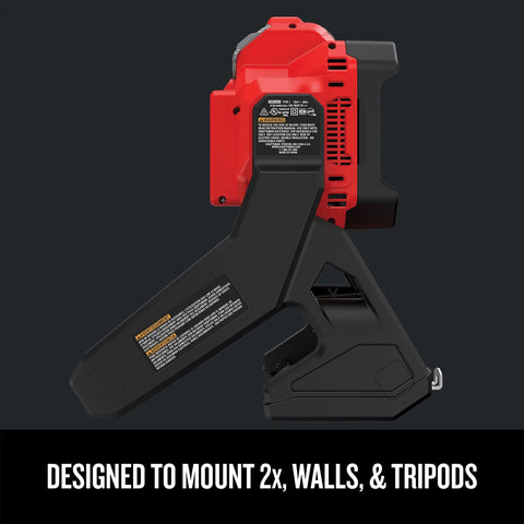 Cordless V20 LED Work Light For Small Areas Tool Only Portable Rechargeable Lighting With Pivoting Head 750 And 1825 Lumens AC DC Power Long Run Time Beast Light For Home Projects And Job Sites