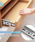 Heavy Duty 10 Inch Full Extension Drawer Slides Made From 304 Stainless Steel, 1 Pair, Smooth Quiet Cabinet Hardware in use