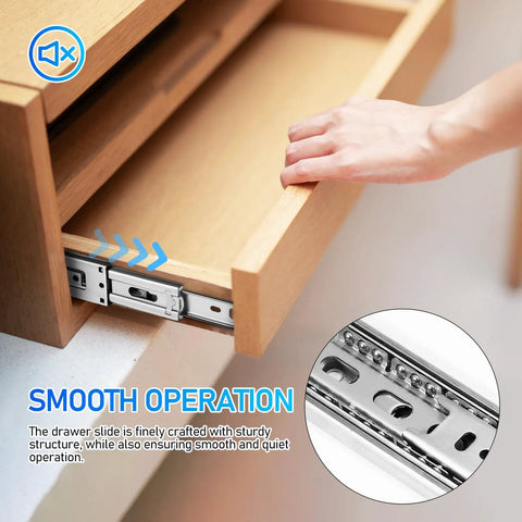 Heavy Duty 10 Inch Full Extension Drawer Slides Made From 304 Stainless Steel, 1 Pair, Smooth Quiet Cabinet Hardware in use