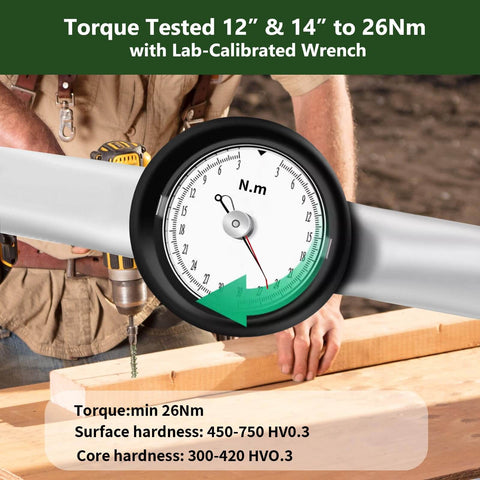 Tough-As-Nails Heavy-Duty Exterior Timber Screws Five Sixteenth Inch By Twelve Inch Self-Tapping Hex Head Lag Bolts for Decks