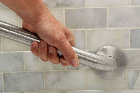 Hand gripping 32 Inch Stainless Steel Handicap Grab Bar For Bathtub And Shower Heavy Duty Safety Rail With Concealed Screws