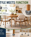 Dining area with chairs using 24 Pack Cool Zebra Stripe Furniture Tennis Ball Floor Protectors For Chair And Desk Legs Heavy Duty