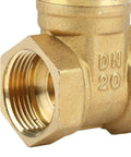 Close-up of DN20 Brass Gate Valve G Three Fourth Inch showing corrosion-resistant brass body for water oil gas steam systems.