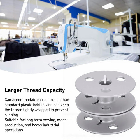 Rock Solid Game Changing Precision Aluminum Bobbins For Durkopp 1767 767 867 887 Industrial Sewing Machines 2 Pack, cnc machined design.