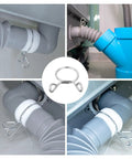 Set Of 15 Stainless Steel Fuel Line Hose Clips 12mm Inner Diameter Water Pipe Spring Clamps In Use For Secure Fit