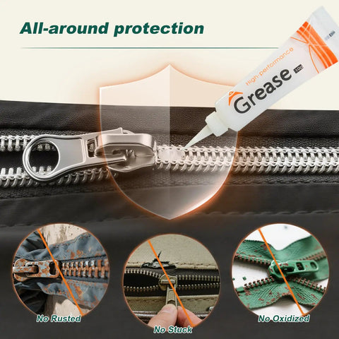 4 Pack Zipper Lubricant Waterproof Wax and Grease for Metal and Plastic Zippers Universal Lube application on zipper