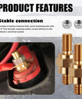 Knock Out Corrosion Quickly With These Heavy Duty Side Post To Top Battery Terminal Adapters Packed With Matched Nuts for stable battery connections.