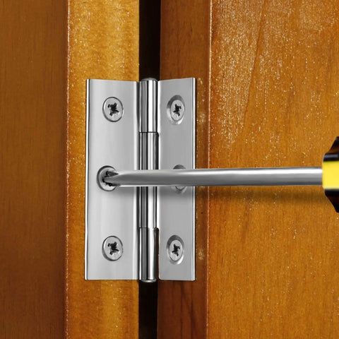 Installation of 10 Pack 3.5 Inch Square Stainless Steel Folding Butt Door Hinges For Home Furniture Hardware DIY