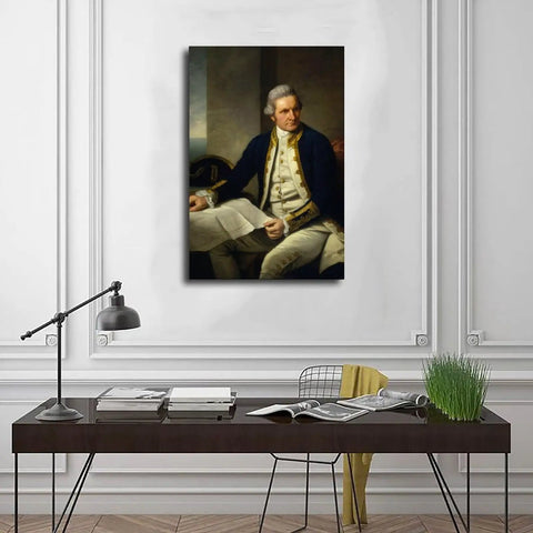 Captain James Cook Canvas Poster For Modern Home Walls In Kitchens Bathrooms Bedrooms Offices And Other Spaces 20x30 Inch Unframed
