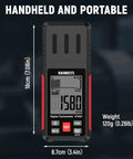 Non Contact RPM Tachometer With Reflection Tape, 10-99999 RPM Laser Digital Tachometer With Large LCD, Backlight, Data Hold, And Max Min Avg Readouts For Engines, Machines, DIY Projects, 18cm tall