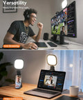 Ring Light For Laptop And Desk Setup With Screen Safe Clip And Adjustable Monitor Mount Eye Caring Diffused LED For Natural Skin Tones CRI 97.8 50 Lighting Modes For Zoom Calls Video Streaming And On Camera Meetings