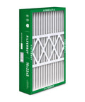 16x25x5 Air Filter MERV 8 Pleated HVAC Filter 4 Pack for home furnace and air conditioner, shown in green packaging.