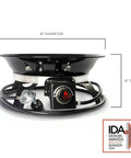 Portable Propane Fire Pit 21 Inch Smokeless Gas Firebowl With 58,000 BTU No Mess Campfire Black, award-winning design.
