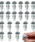 Heavy Duty M6 Hollow Wall Anchors For Thin Walls 1 Inch Long Galvanized Carbon Steel Drive Anchors set with 20 pieces.