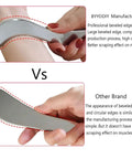 Comparison of Stainless Steel Gua Sha Muscle Scraper Tool For Deep Tissue Release with another brand, highlighting beveled edge design.