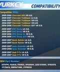 Compatibility chart for 2005-2007 GM models including Chevrolet SSR, Trailblazer, GMC Envoy, Buick Rainier, Isuzu Ascender, Saab 9-7x