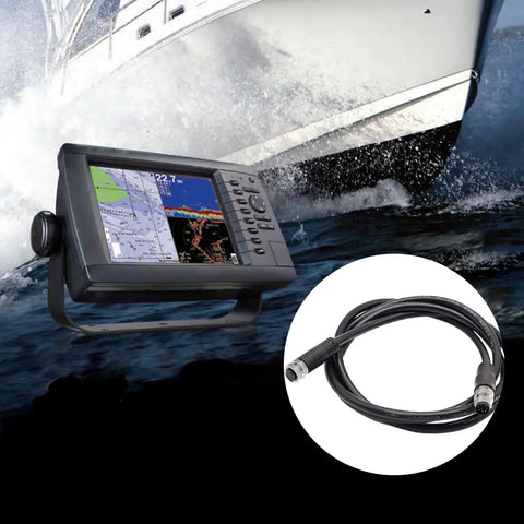 M12 8 Pin Male To Female Connector Cable For Industrial Waterproof Sensor Extension Wire with fish finder screen and boat