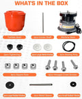 Components of 9Lbs Vibratory Tumbler Polishing Machine For Rocks And Metal Parts With 3Lb Walnut Shell Media